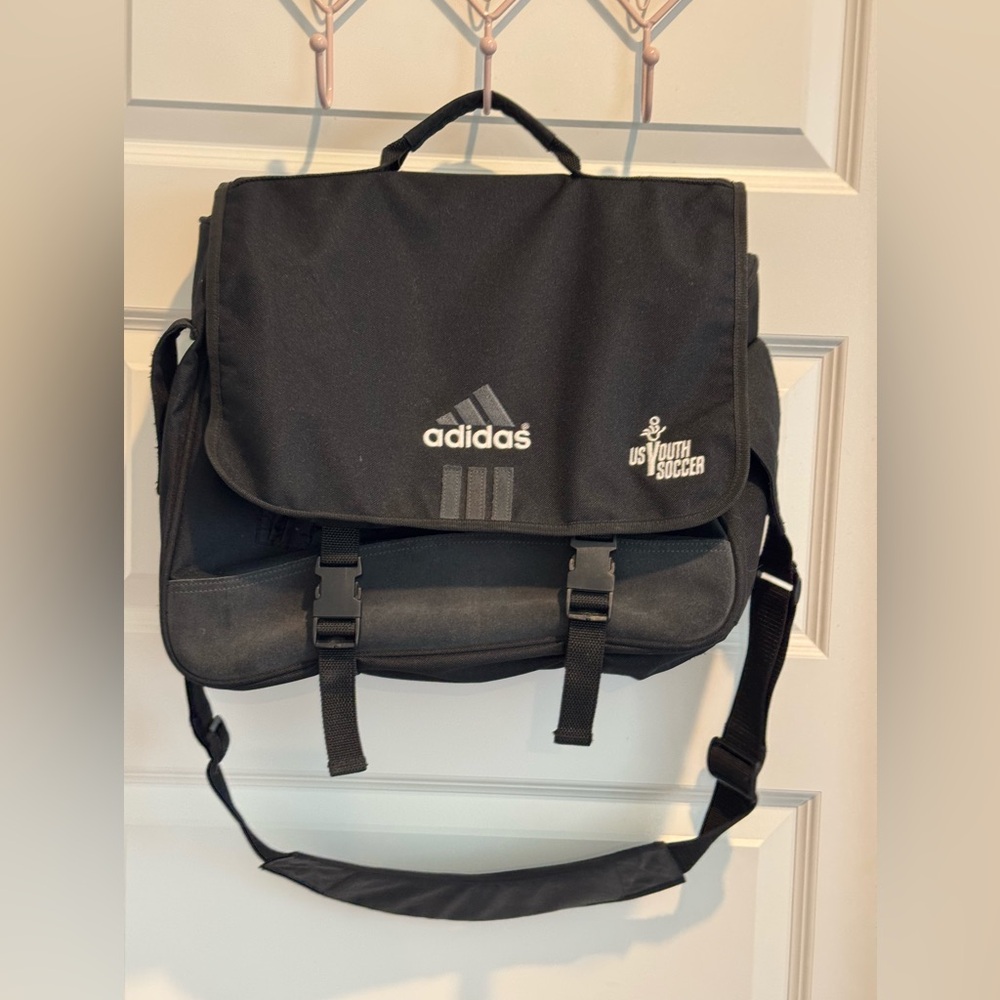 Adidas Black Messenger Bag USA YOUTH SOCCER.